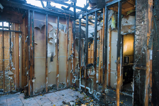 Professional Emergency Fire Cleanup technician working in Clinton, WA